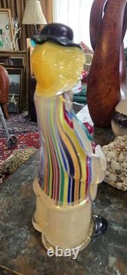 Vintage 1994 Authentic Murano Glass Venice Italy Hand Blown Filled WithGold Flecks