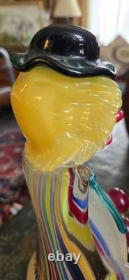 Vintage 1994 Authentic Murano Glass Venice Italy Hand Blown Filled WithGold Flecks