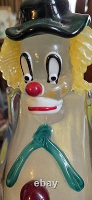 Vintage 1994 Authentic Murano Glass Venice Italy Hand Blown Filled WithGold Flecks