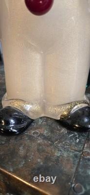 Vintage 1994 Authentic Murano Glass Venice Italy Hand Blown Filled WithGold Flecks