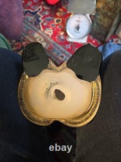 Vintage 1994 Authentic Murano Glass Venice Italy Hand Blown Filled WithGold Flecks