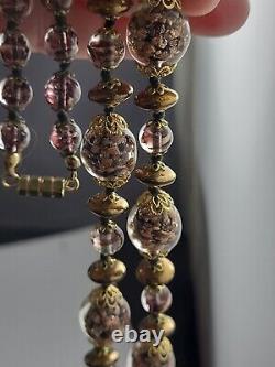 Vintage 20 Inch Murano Venetian Italian Glass Necklace