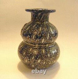 Vintage 70s Bucella Crystalli Murano Italian Millefiori Art Glass Miniature Vase