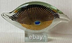 Vintage Abstract Centerpiece Murano Style Glass Eye Art Visionary Good Luck