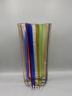 Vintage Adriano Dalla Valentina for Oggetti Signed Murano Glass Vase c. 1999