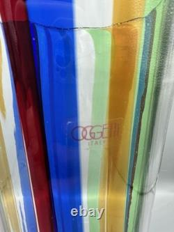 Vintage Adriano Dalla Valentina for Oggetti Signed Murano Glass Vase c. 1999