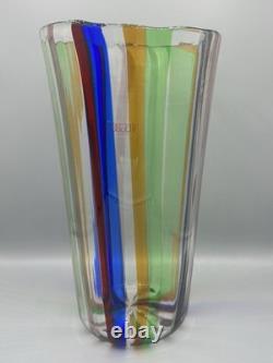 Vintage Adriano Dalla Valentina for Oggetti Signed Murano Glass Vase c. 1999