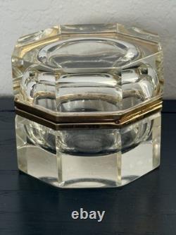Vintage Alessandro Mandruzzato Clear Sommerso Glass Box