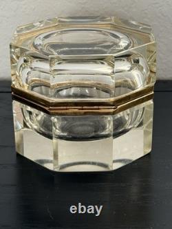 Vintage Alessandro Mandruzzato Clear Sommerso Glass Box
