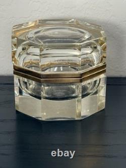 Vintage Alessandro Mandruzzato Clear Sommerso Glass Box