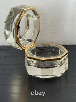 Vintage Alessandro Mandruzzato Clear Sommerso Glass Box