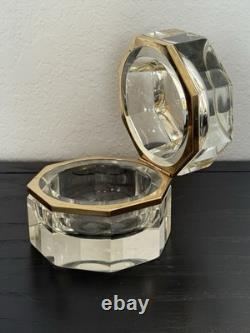 Vintage Alessandro Mandruzzato Clear Sommerso Glass Box