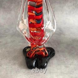 Vintage Antique Venetian Murano Glass Clown Figurine Height 24cm From Japan