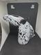 Vintage Archimede Seguso Italian Bianco Nero White/Black Murano Glass Horse