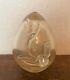 Vintage Archimede Seguso MURANO Art Glass Gold Leaf Egg Paperweight w Label 4