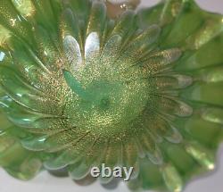 Vintage Archimede Seguso Murano Art Glass Basket 1487