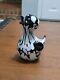 Vintage Archimede Seguso Murano Black & White Bird/Duck Art Glass