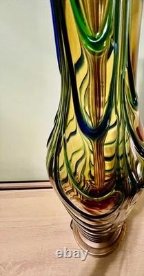 Vintage Archimede Seguso Murano Glass Lamp Italian Venetian Art Glass Swirl 28