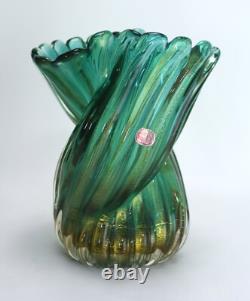 Vintage Archimede Seguso Murano Glass Vase