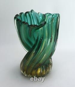 Vintage Archimede Seguso Murano Glass Vase