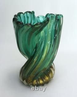 Vintage Archimede Seguso Murano Glass Vase