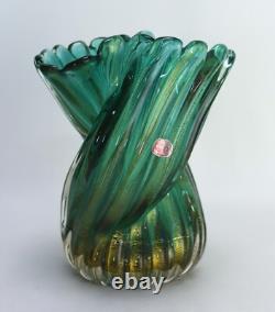 Vintage Archimede Seguso Murano Glass Vase