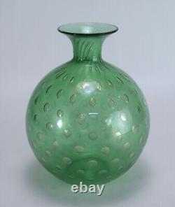 Vintage Archimede Seguso Murano Glass Vase Bullicante