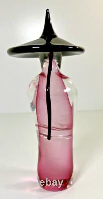 Vintage Archimede Seguso Murano Italy Red and Black China Man