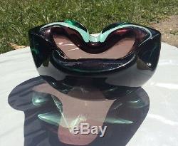 Vintage Barbini Fratelli Italian Murano Art Glass Ashtray Bowl