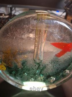 Vintage Barbini Murano Art Glass Aquarium Block