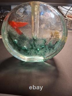 Vintage Barbini Murano Art Glass Aquarium Block