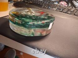 Vintage Barbini Murano Art Glass Aquarium Block