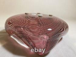 Vintage Barovier Toso Mezza filigrano bowl in Murano glass