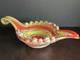 Vintage C1950 Venetian Fratelli Toso Murano Orange Art Glass Candy Dish
