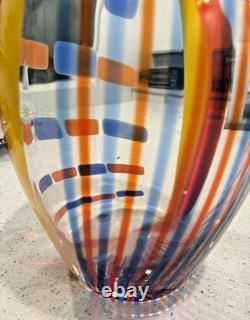 Vintage Carlo Moretti Murano Art Glass Vase