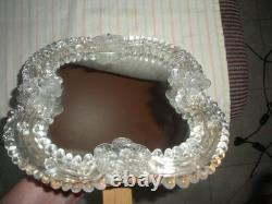 Vintage Clear Murano Glass Dresser Or Wall Mirror