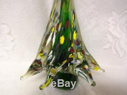 Vintage Decorative Giant Italian Murano Crystal Solid Art Glass Christmas Tree