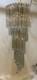 Vintage Entry Spiral Venini Italian Murano Glass Chandelier