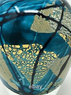 Vintage Flacon Parfum Murano Art Glass Copeaux d'Or Verrerie