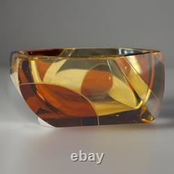 Vintage Flavio Poli Murano Glass Cachepot Bowl Ashtray Italy 1960s 4.5