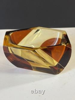 Vintage Flavio Poli Murano Glass Cachepot Bowl Ashtray Italy 1960s 4.5