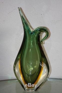 Vintage Flavio Poli Murano Glass Vase  Italian Italy Blinko Seguso Modern