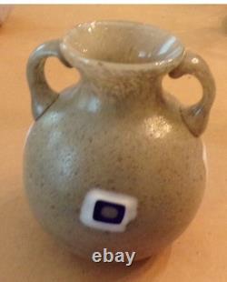 Vintage Formentello Murano Small Handblown Glass Vase- Signed