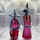 Vintage Formia Murano Glass Asian Male Female Figurines Made in Italy Set of 2