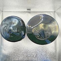 Vintage Formia Murano Glass Asian Male Female Figurines Made in Italy Set of 2