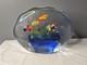 Vintage Formia Vetri DI Murano Glass Aquarium Sculpture Art 6.5 Heavy