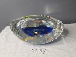 Vintage Formia Vetri DI Murano Glass Aquarium Sculpture Art 6.5 Heavy