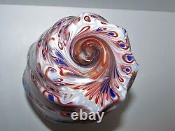 Vintage Fratelli Toso Murano Murrine Art Glass Vase 1009