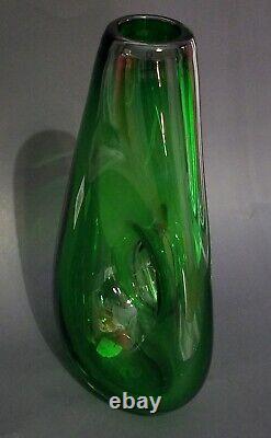 Vintage Fulvio Bianconi Murano Art Glass Forato Vase For Venini Labeled