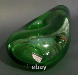 Vintage Fulvio Bianconi Murano Art Glass Forato Vase For Venini Labeled